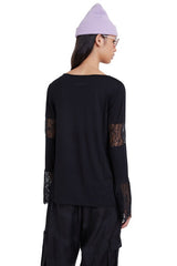 Maglia nera manica lunga TS AMELIA freeshipping - EMME Trends