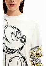 Maglione Bianco Run Mickey