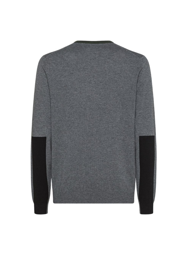 Maglione Grigio Verde Round Big Elbow