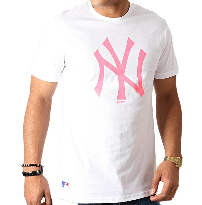 T-SHIRT YANKEES PINK NEON 1207029 freeshipping - EMME Trends