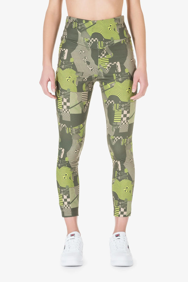 Leggins Verde VR46 Tights Aop freeshipping - EMME Trends