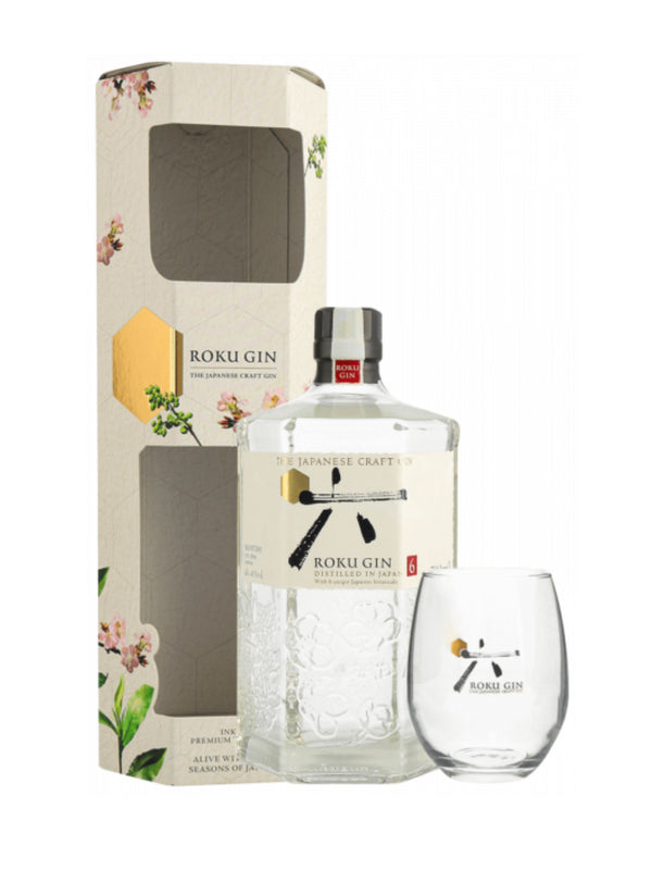 Gin Japanese Roku box bicchiere 70 cl