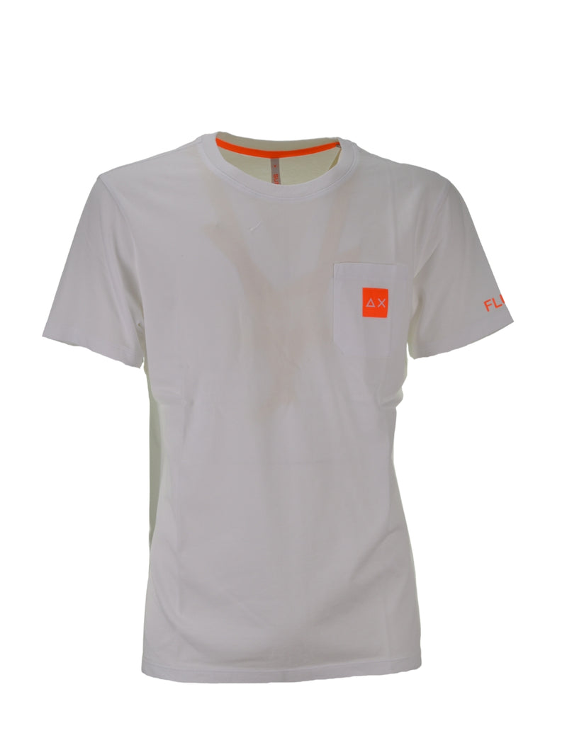 T-shirt Bianca Pocket Fluo